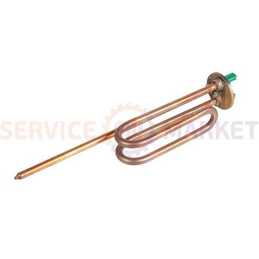 Heating element for boiler under anode 1200W (copper) L=165mm flange 48mm 1 tube under sensor anode M8 Tesy