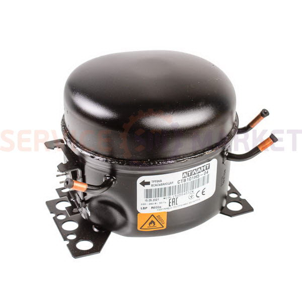 Compressor for refrigeration. STV 101N5-04 R600a 116W (with starting relay KK-19) Atlant