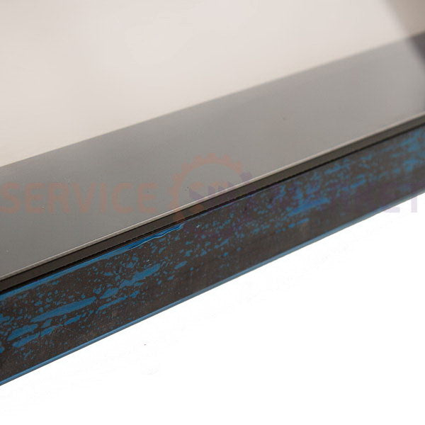 Glass door assembly for AEG wine refrigerator