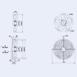 Axial Fan Weiguang YWF4D-630-S