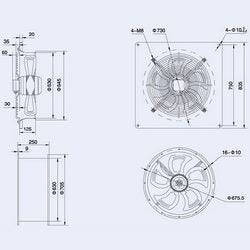 Axial Fan Weiguang YWF4D-630-S