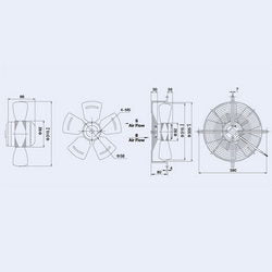 Axial Fan Weiguang YWF4E-315-S