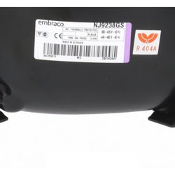 Compressor for refrigeration. EMBRACO ASPERA NJ9238GS R404a 2721W (with 3PHASE start relay)