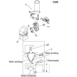 Compressor for refrigeration. SECOP NF7MLX R404a/R507a 645W (with starting relay ???)
