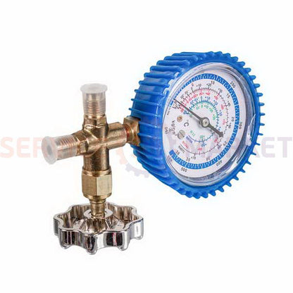 Manometric manifold 1-valve WJ-466G (R-32 R-410 R-134 R-407)