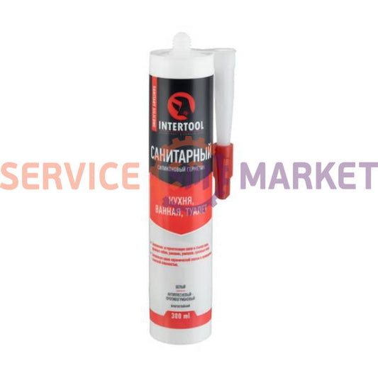 Герметик силиконовый FS-3031 300ml cанитарный INTERTOOL белый