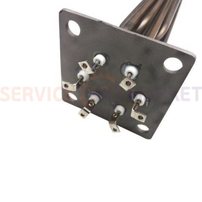 Heating element block 9000W (stainless steel), L=325mm flange 100x100mm for electric boiler ELEKTROSAN