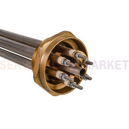 Heating element block 10000W (stainless steel), L=385mm nut 2" for electric boiler FER VDE