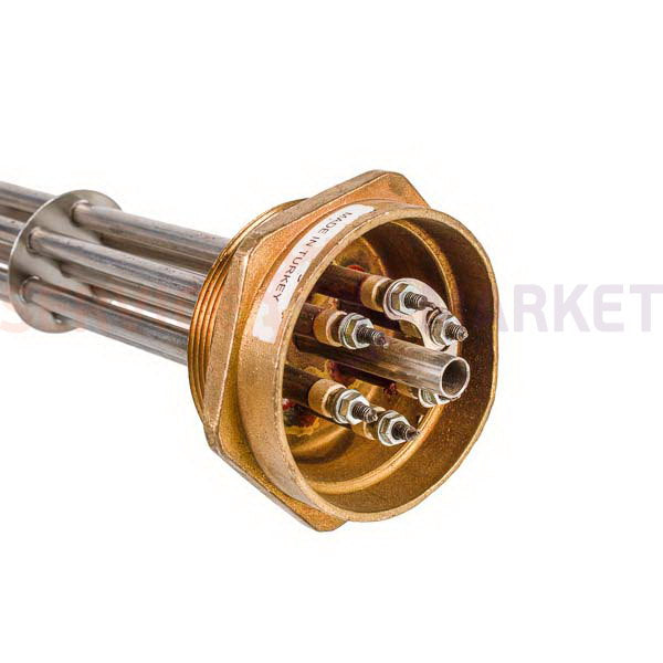 Heating element block 7500W (stainless steel), L=310mm nut 2.5" for electric boiler Balcik