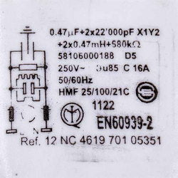 Whirlpool 481212118285 Mesh filter for washing machine