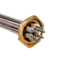 Shade block 2.5 kW 220-380V (stainless steel) L=265mm nut 1 1/4" for electric boiler ELEKTROSAN