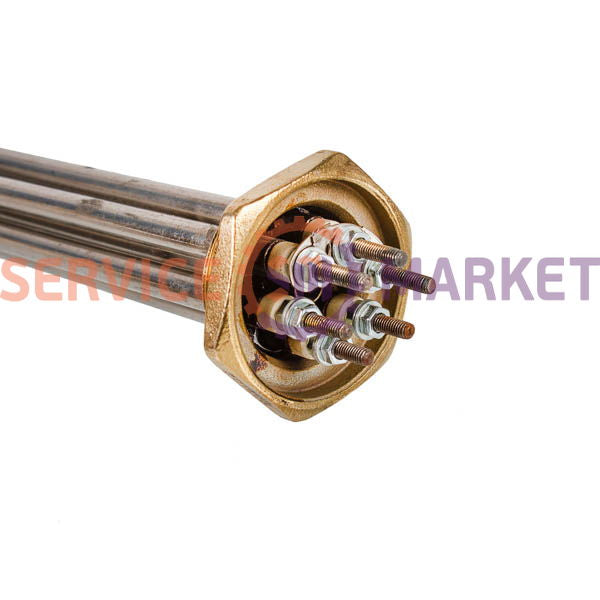 Heating element block 4500W 220/380V (stainless steel), L=285mm nut 1 1/4" for electric boiler ELEKTROSAN