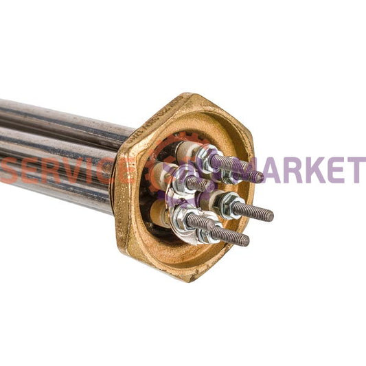 Heating element block 6000W 220/380V (stainless steel), L=285mm nut 1 1/4" for electric boiler ELEKTROSAN