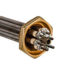 Shade block 9 kW 220-380V (stainless steel) L=325mm nut 1 1/4" for electric boiler ELEKTROSAN