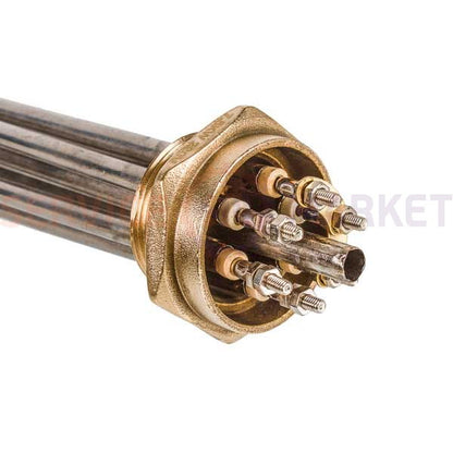 Heating element block 7500W 220V (stainless steel), L=325mm nut 1.5" (48mm) for electric boiler SANAL