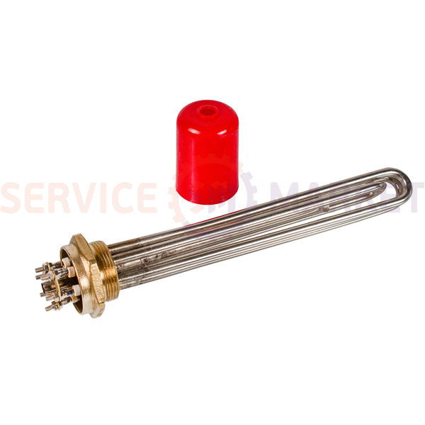 Блок тэнов 6000W 220-380V (нержав.), L=335mm гайка 1,5" (48mm) для электрического котла SANAL