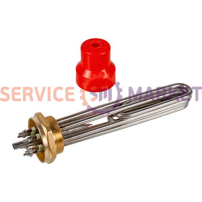 Блок тэнов 9000W 220V (нержав.), L=245mm гайка 2" (скрепка) для электрического котла TERMO-MIX
