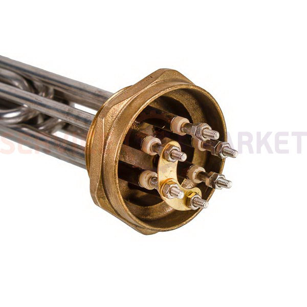 Heating element block 10000W 220V (stainless steel), L=305mm nut 2" (clip) for electric boiler SANAL