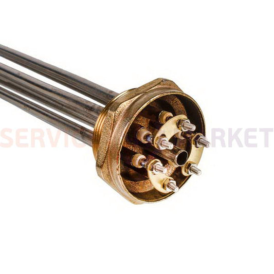 Heating element block 9000W 220-380V (stainless steel), L=375mm nut 2" for electric boiler Balcik