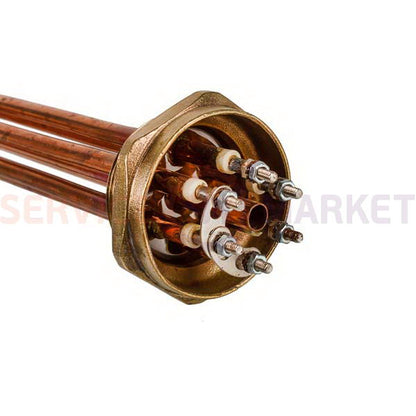 Heating element block 4500W 220V (copper), L=280mm nut 2" for electric boiler BALCIK