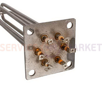 Heating element block 4500W 220V (stainless steel), L=335mm flange 100x100mm for electric boiler ELEKTROSAN