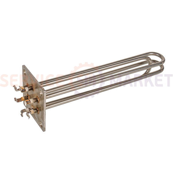 Блок тэнов 6000W 220V (нержав.), L=340mm фланец 100x100mm для электрического котла