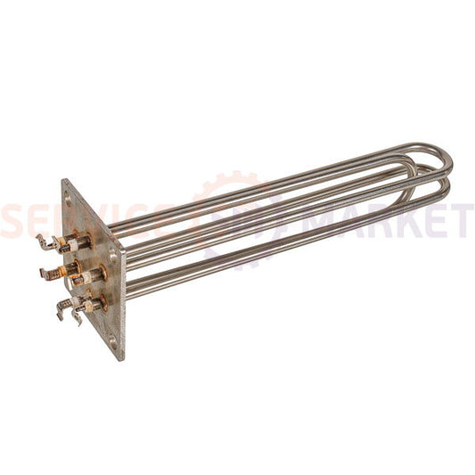 Блок тэнов 6000W 220V (нержав.), L=340mm фланец 100x100mm для электрического котла