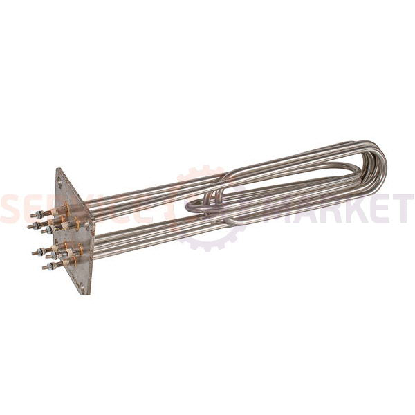 Heating element block 12000W 220/380V (stainless steel), L=375mm flang ...