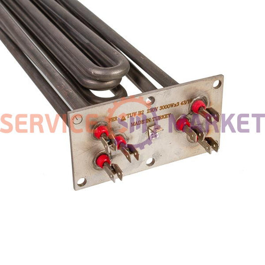 Heating element block 9000W 220V L=385mm flange 105x55mm for electric boiler