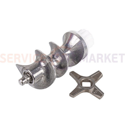 Set of auger + knife (2-sided) for meat grinder NR5 Zelmer