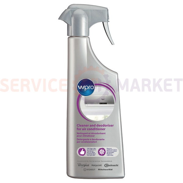 Wpro Spray cleaner and deodorizer for conditioner 500ml – Dostavka