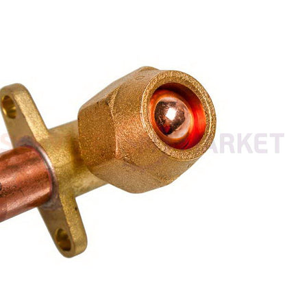 Service tap (port) 3/4" straight for air conditioner