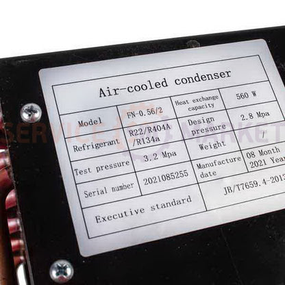 Condenser (heat exchanger) BF-FN-0.56/2 2x4 (29/21.5/11) 220V BEIFENG