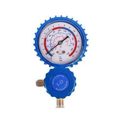 Single-valve manifold ST-466 DG/L with pressure gauge (R-502, R12, R22)