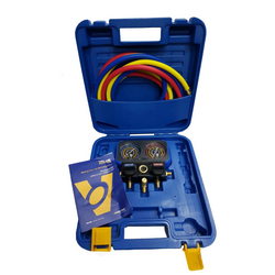 Манометричний колектор 2-вентильний VALUE VRM2-B-501 NAVTEK + шланги 3шт.x1500mm