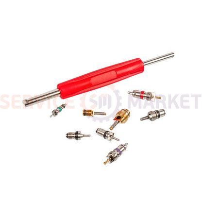 Set of nipples RK1331 Errecom (valve + screwdriver) for car air conditioner