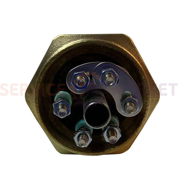 Heating element block 7500W 220V (stainless steel), L=325mm nut 1.5" (48mm) for electric boiler TERMO-MIX