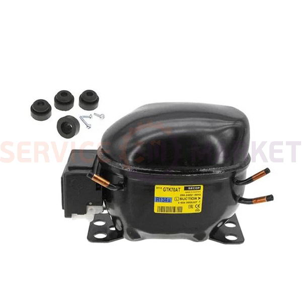 Компрессор для холодил. SECOP (DANFOSS) GTK70AТ R134 205W (с пуск. реле ZCF-Р)