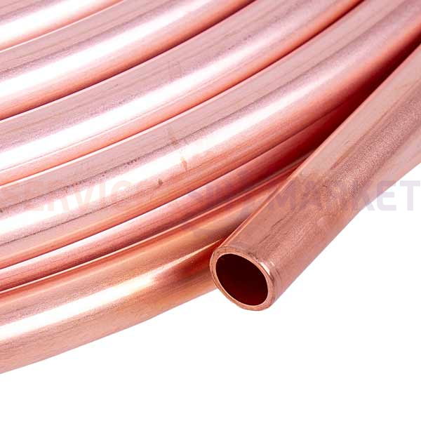 Труба медная 3/8" (продажа кратна 5м, толщина стенки 0,81mm) Jintian