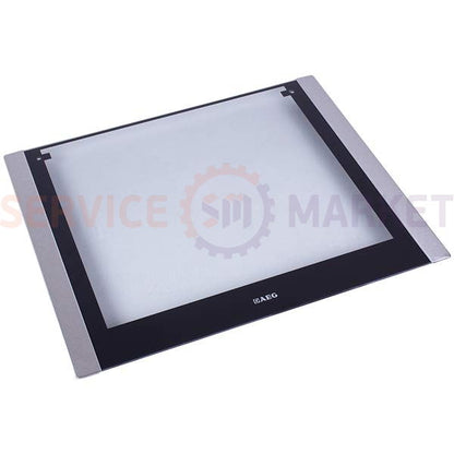 Стекло двери наружное (с креплением) для духовки 595x505mm AEG