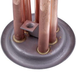Flange heater (copper) for Thermex boiler 3401336 EAZIL 2000W L=335mm flange 64mm (anode M4)