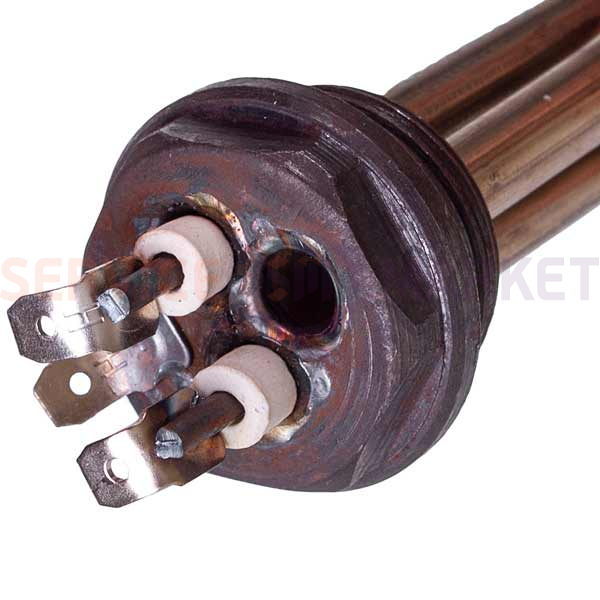 Heating element with thermostat for oil heating 910W L=550mm Thread D=32.5mm (right thread) +(ERA control+2M)