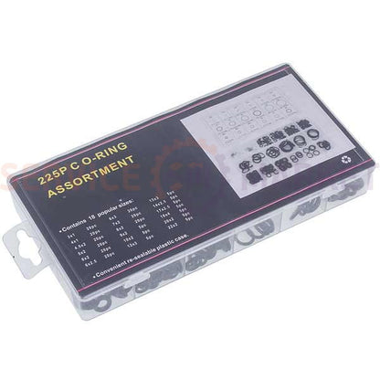 Set of O-Rings 225C (18 types, 225 pcs.) for car air conditioner