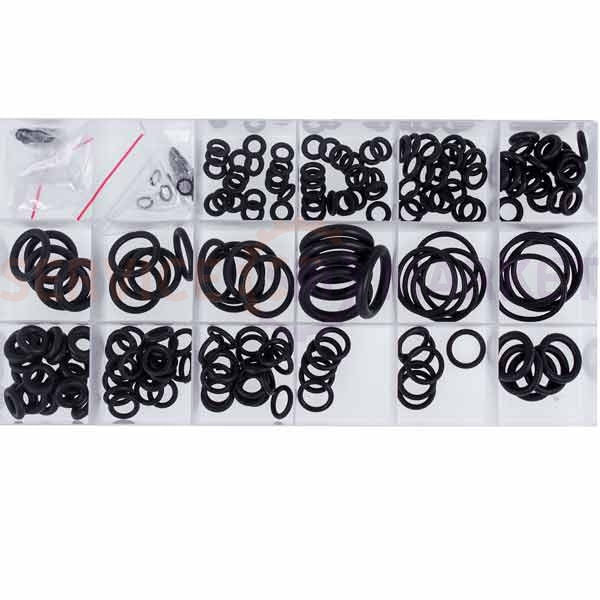 Set of O-Rings 225C (18 types, 225 pcs.) for car air conditioner