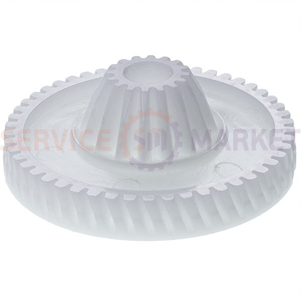 Gear (plastic shaft) for food processor D=31.5(cone)/68 H=15.5/10(25) Z=16/50(oblique) Bosch