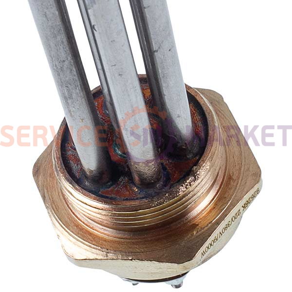 Блок тенів 9kW 220-380V (нержавіюча сталь) L=335mm гайка 1,5&apos&apos для електричного котла Koolwen