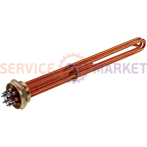 Heating element block 12 kW 220-380V copper L=430mm nut 2'' for Koolwen electric boiler
