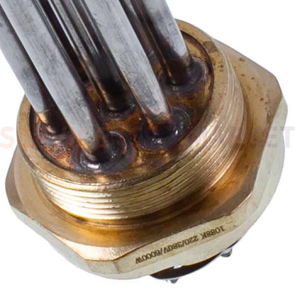 Heating element block 6 kW 220-380V (stainless steel) L=330mm nut 2'' for Koolwen electric boiler