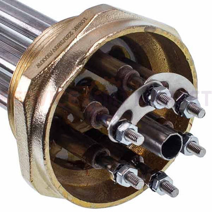 Heating element block 6 kW 220-380V (stainless steel) L=330mm nut 2'' for Koolwen electric boiler