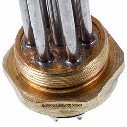 Shade block 10 kW 220-380V (stainless steel) L=385mm nut 2&amp;apos&amp;apos for Koolwen electric boiler